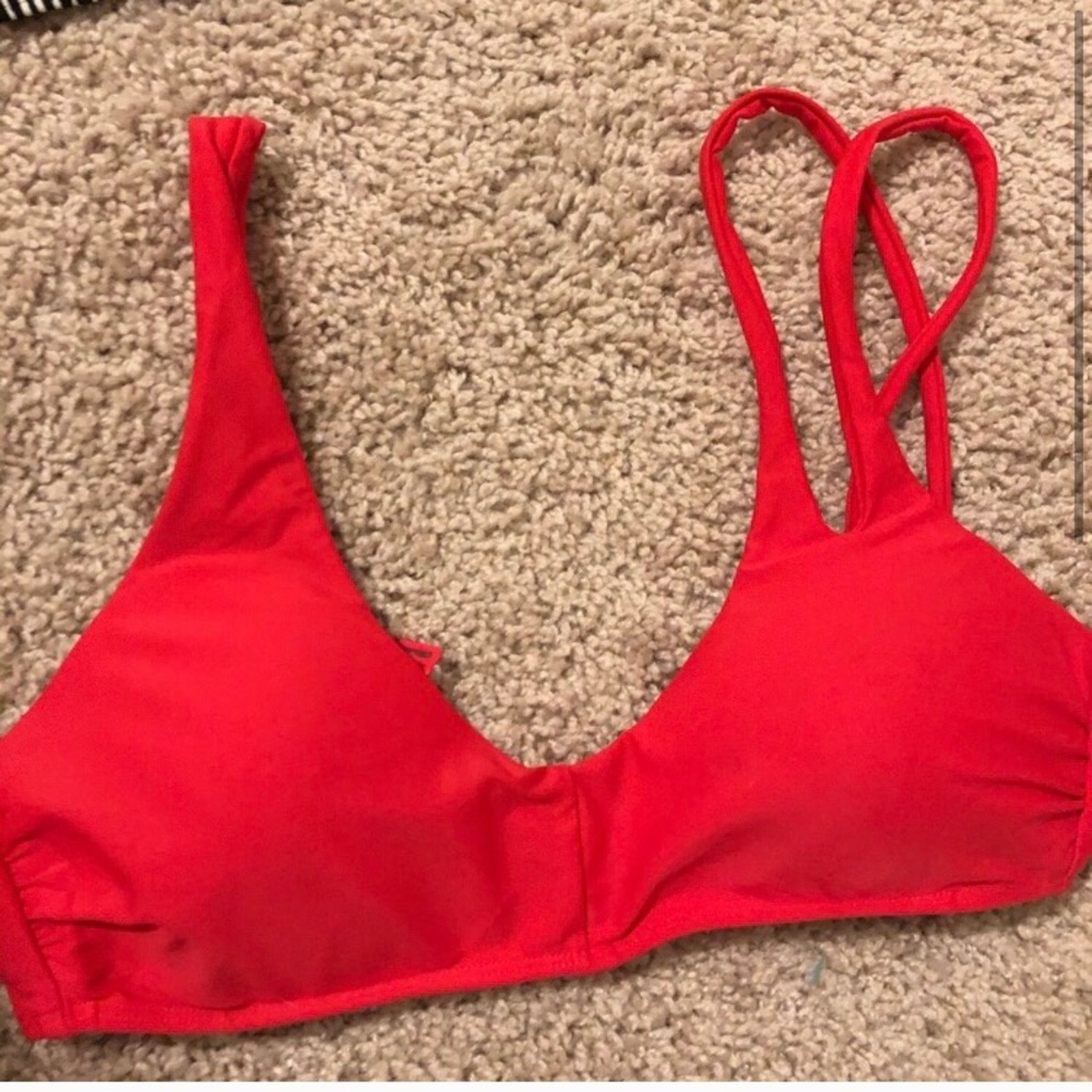 Aerie Coral bathing suit top